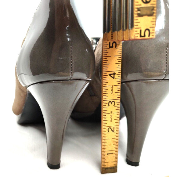 Bandolino Cardinal 11M "Gray" Suede Zippered Ankle Bootie Boots Shoes 3.5" heel - Picture 14 of 16